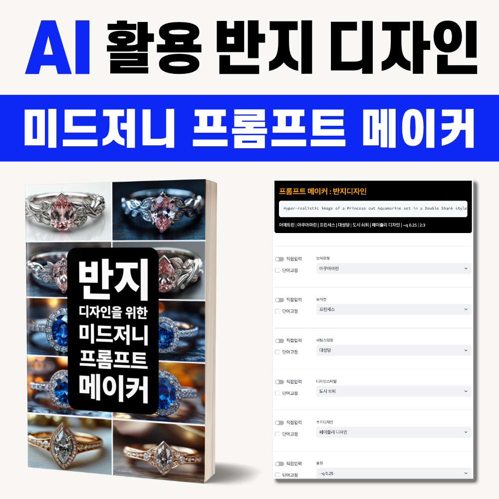 반지 디자인 미드저니 프롬프트 메이커